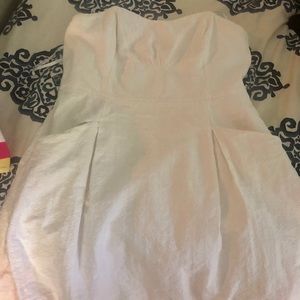 Lilly Pulitzer white strapless dress size 14